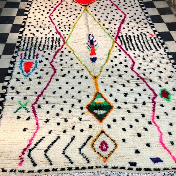 Authentic Moroccan Berber Rug - 8'.2"x4'.9" - Wool carpet - Picture 3 of 6